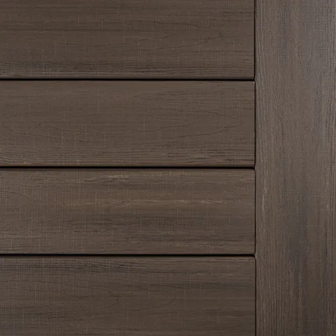 1x6 Square-Shouldered Landmark PVC Decking - American Walnut
