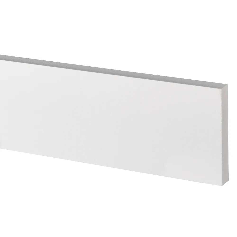 5/4x6 AZEK Classic Slotted Rabbeted Window Trim - Smooth - White