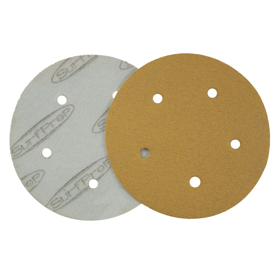 5" SurfPrep Yellow Sandstorm Paper Abrasive Discs (5 Hole)