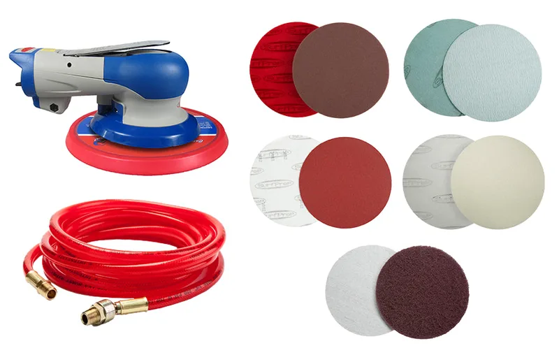 6" Trident Pneumatic Pro Sanding System Kits