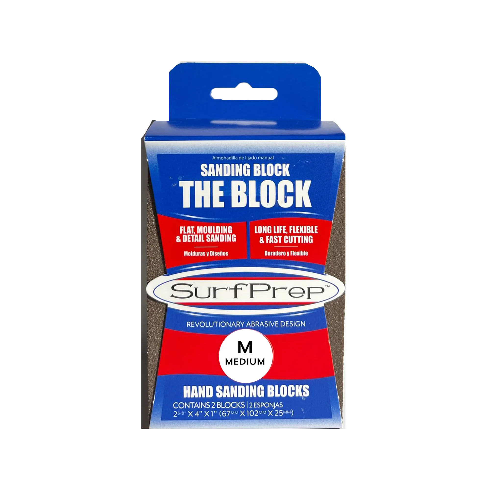 1" SurfPrep Block (Brown A/O) 2-Pack
