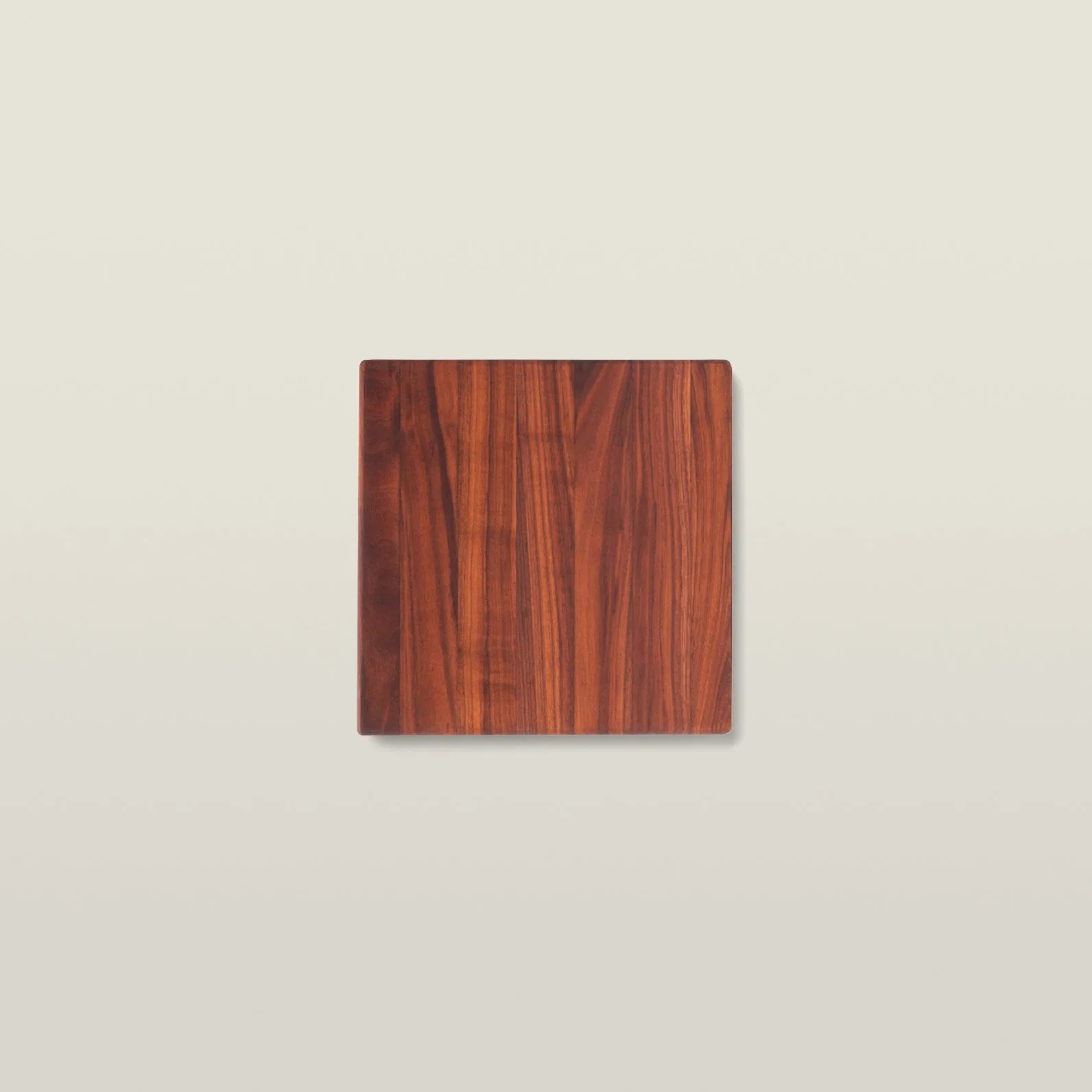 Walnut Square Edge-Grain Board with Rubber Feet