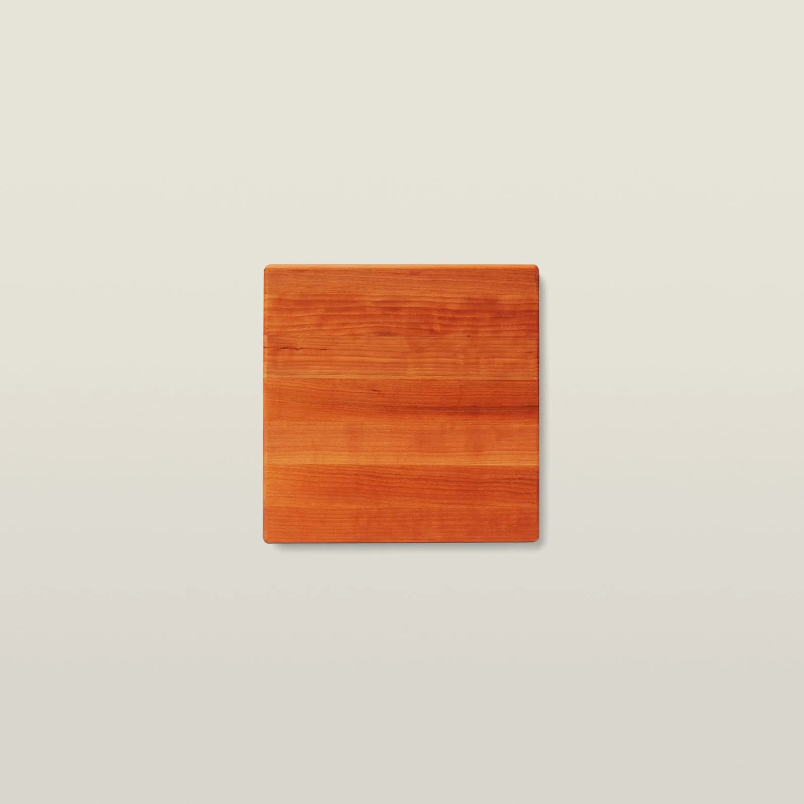 Cherry Square Edge-Grain Board with Rubber Feet