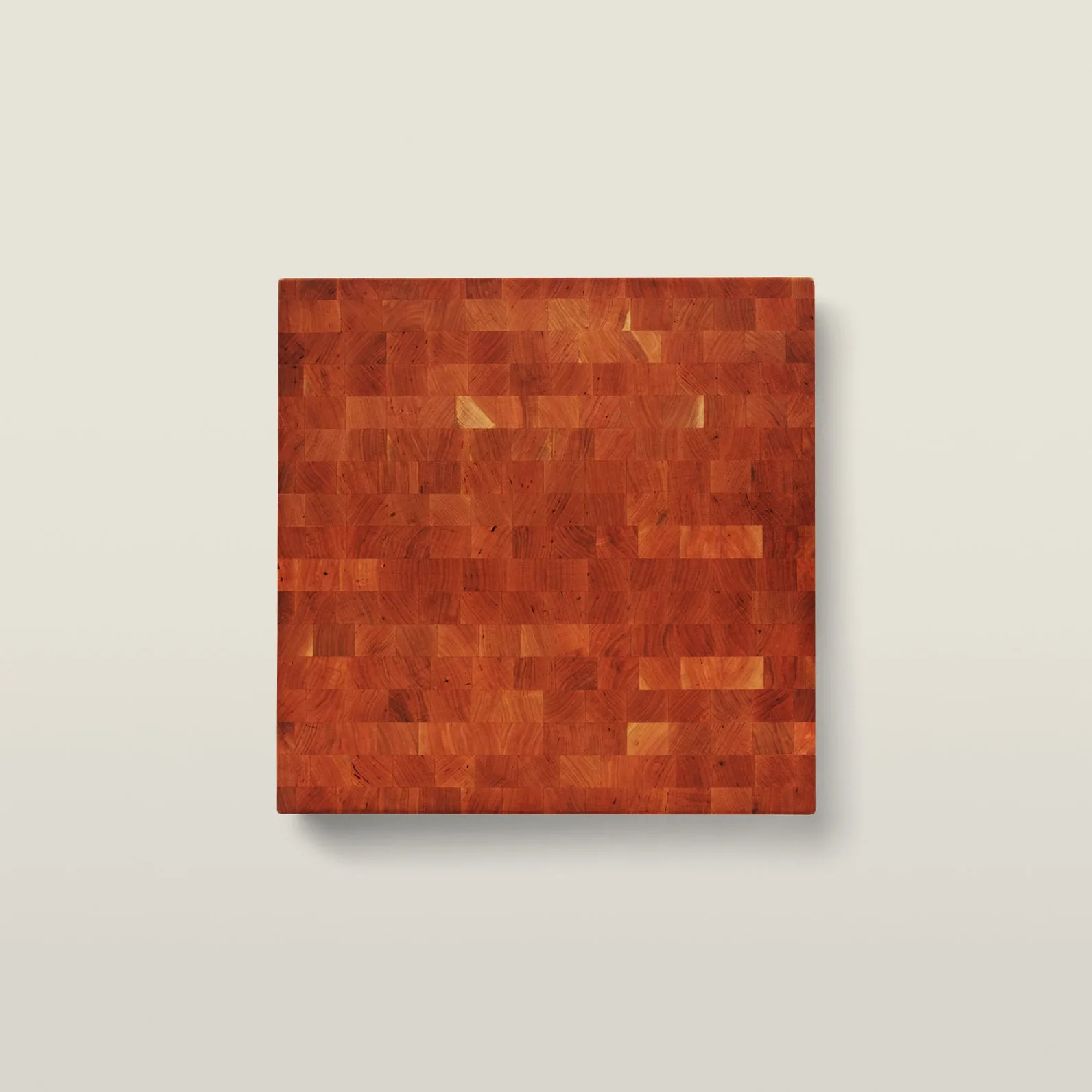 Cherry Square Chopping Block, Non-Reversible, End Grain, 4" Thick (CCB Series)