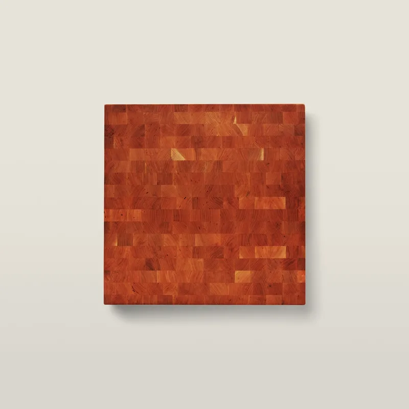 Cherry Square Chopping Block, Non-Reversible, End Grain, 4" Thick (CCB Series)