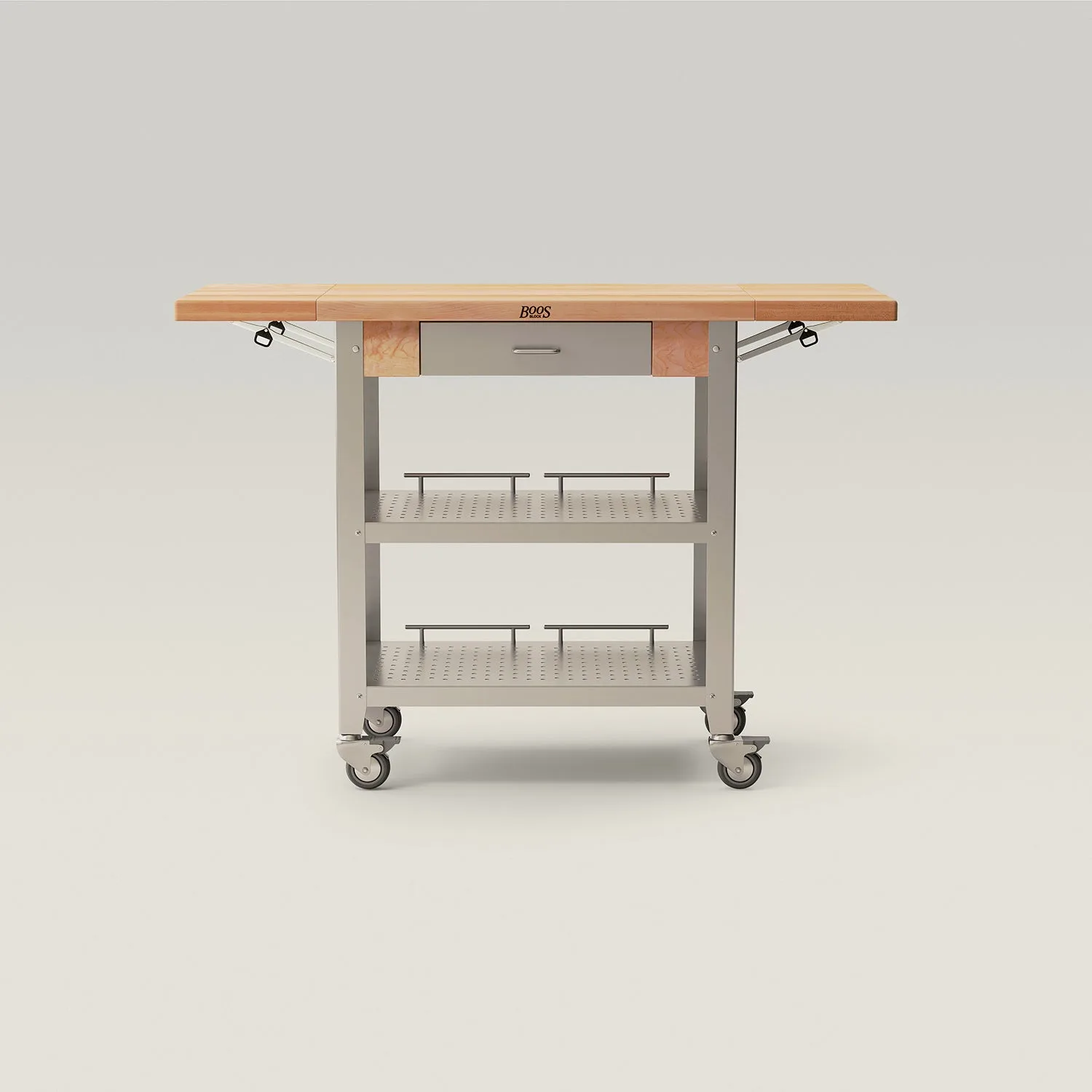 Maple Cucina Elegante Kitchen Cart (Double Drop Leaf)