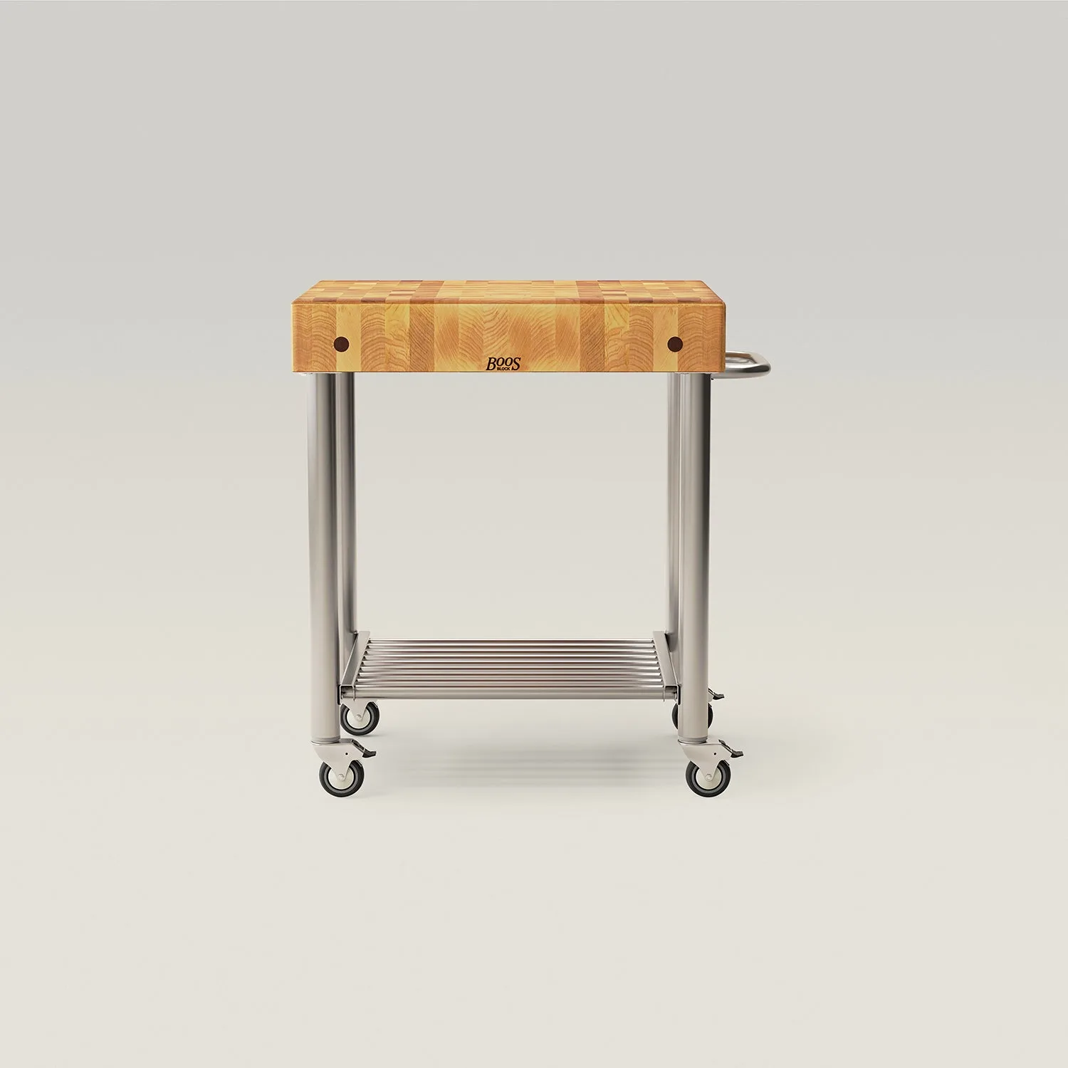 Maple Cucina D'Amico Kitchen Cart With Undershelves And Towel Bar