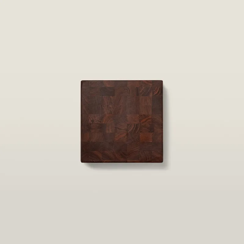 Walnut Square Chopping Block, Reversible, End Grain, 3" Thick (CCB Series)