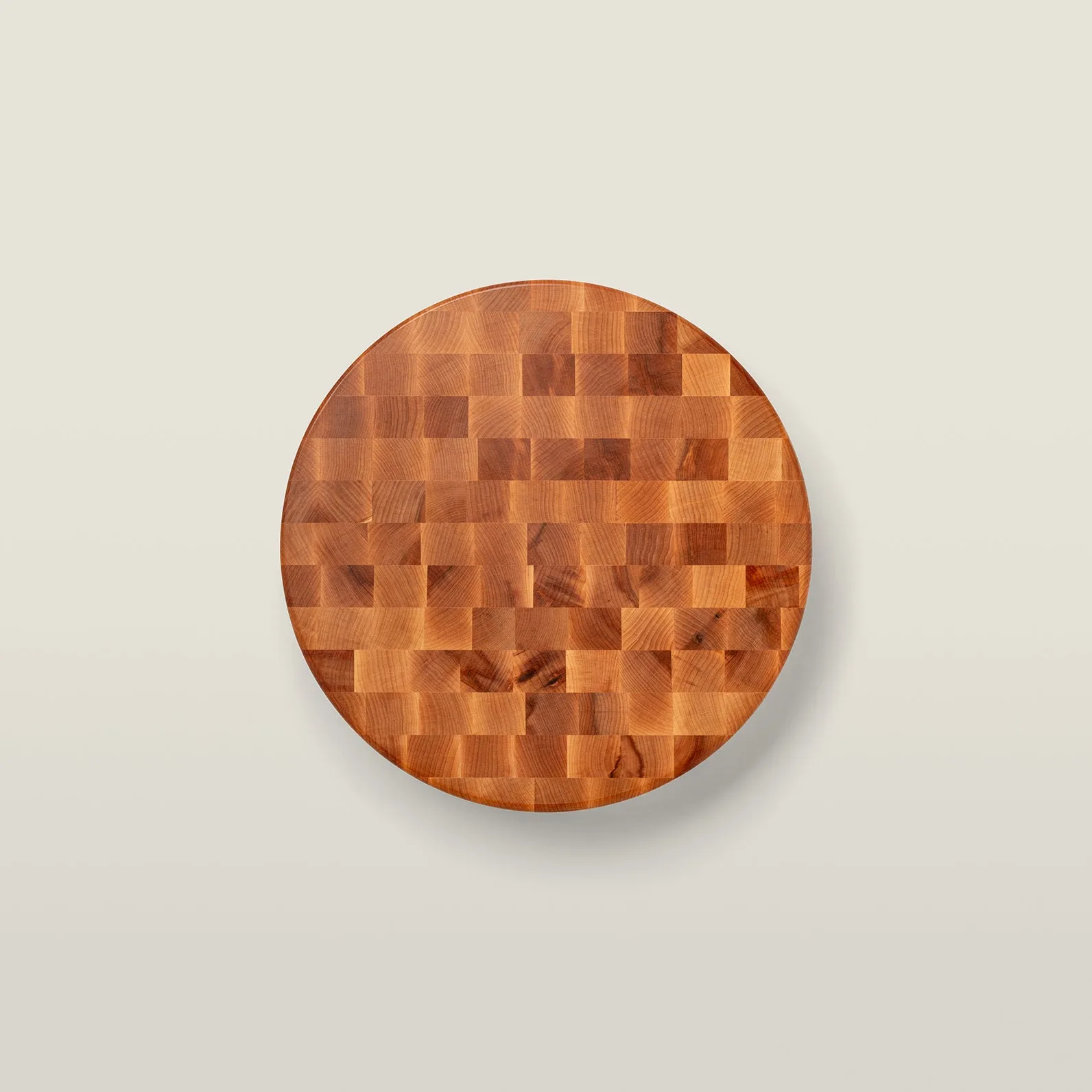 Maple Round Chopping Block, Non-Reversible, End Grain, 4″ Thick (CCB Series)