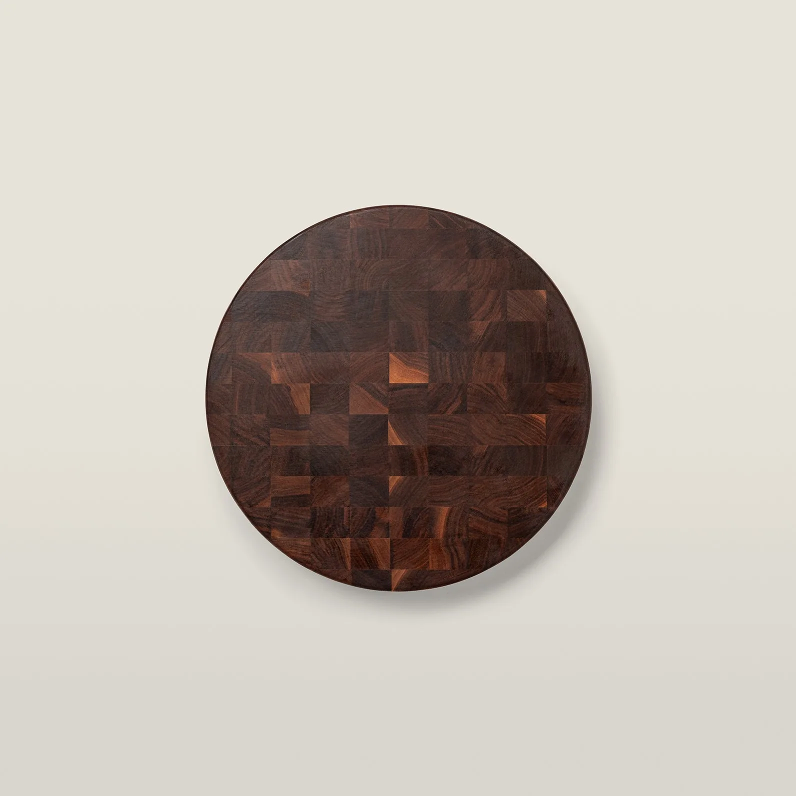 Walnut Round Chopping Block, Reversible, End Grain, 3" Thick (CCB Series)