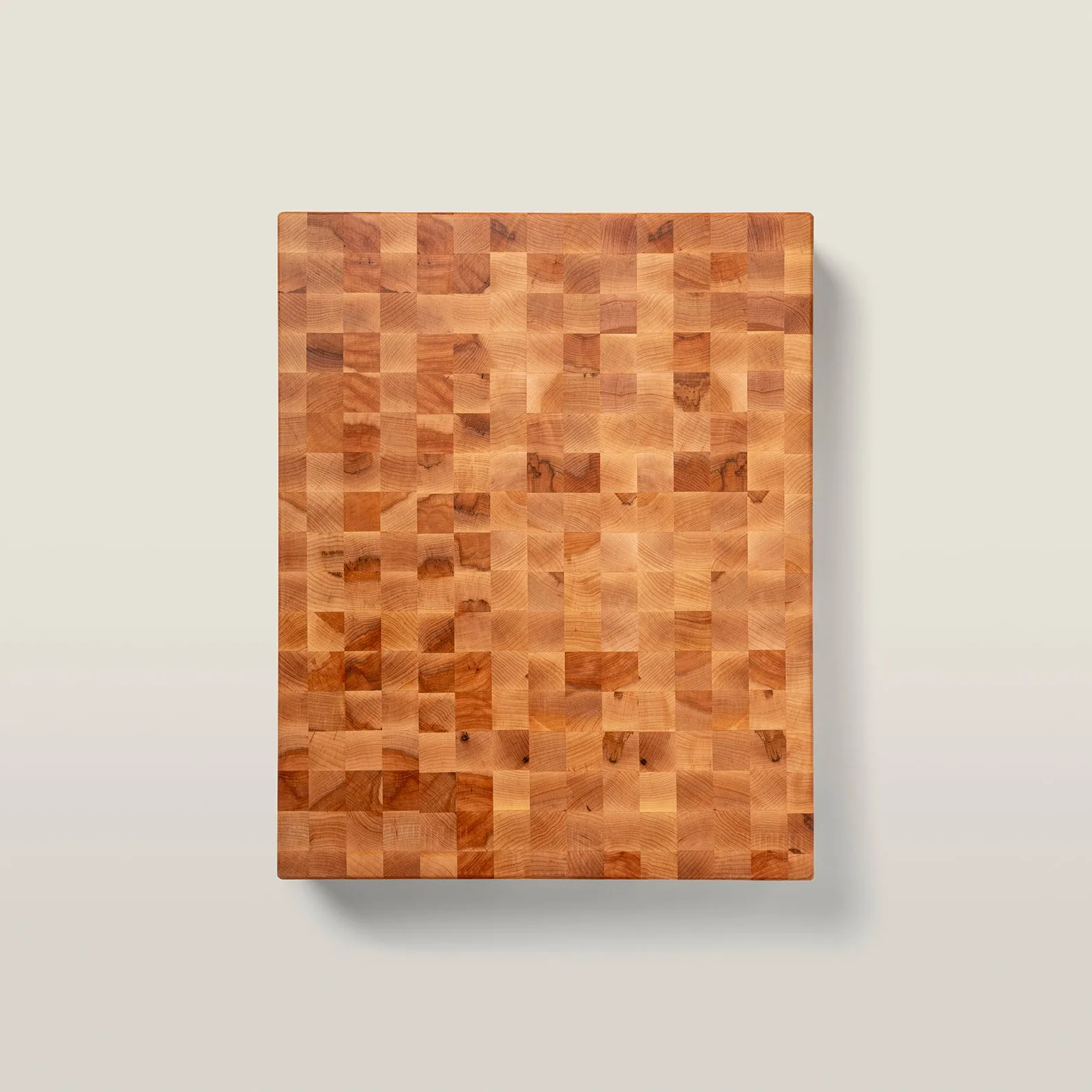 Maple Chopping Block, Non-Reversible, End Grain, 4" Thick (CCB Series)