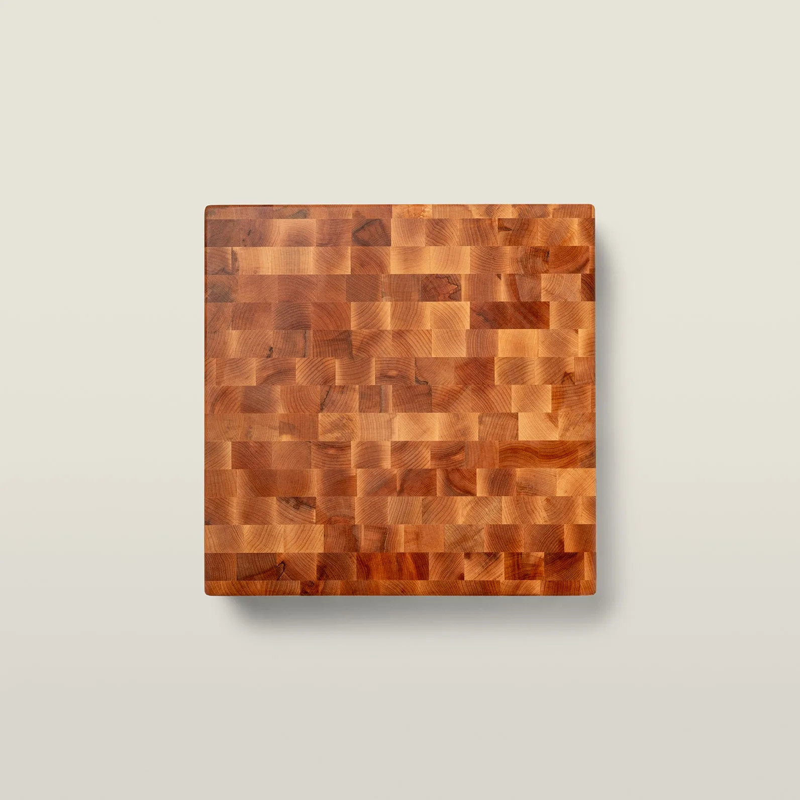 Maple Square Chopping Block, Non-Reversible, End Grain, 4" Thick (CCB Series)