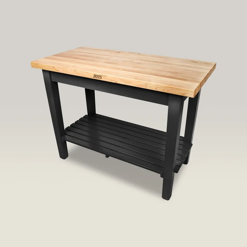 Maple Classic Country Work Table With 1-1/2" Thick Top