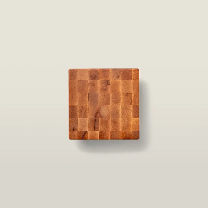 Maple MCS1 Square End Grain Chopping Block with Feet 3" Thick (MC Series)