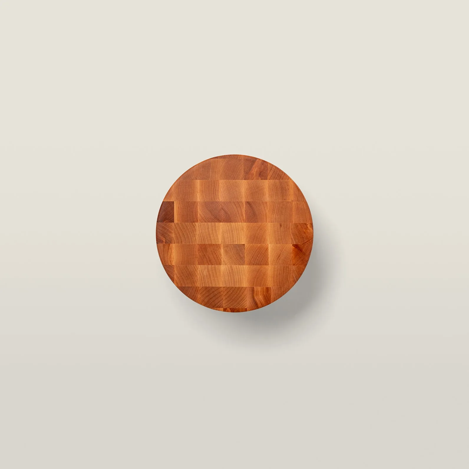 Maple MCR1 Round End Grain Chopping Block with Feet 3" Thick (MC Series)