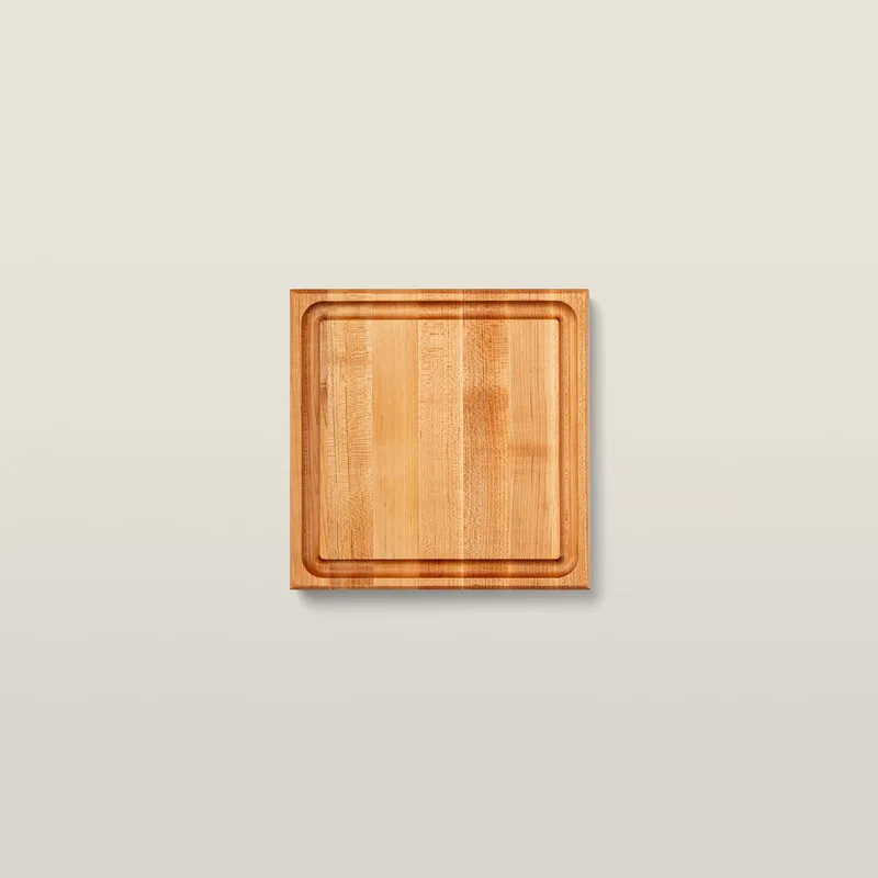Maple Square Cutting Board With Juice Groove 1-3/4" Thick (CB Series)