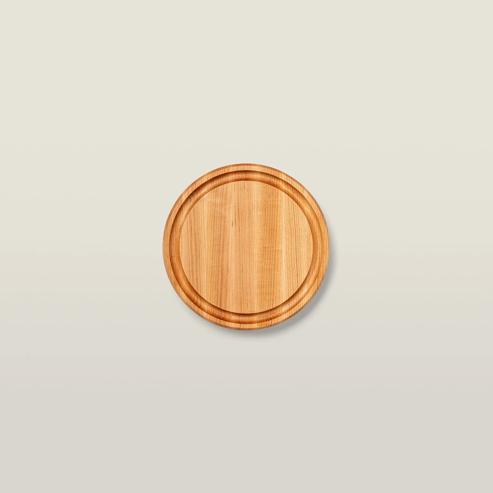 Maple Round Cutting Board With Juice Groove 1-3/4" Thick (CB Series)