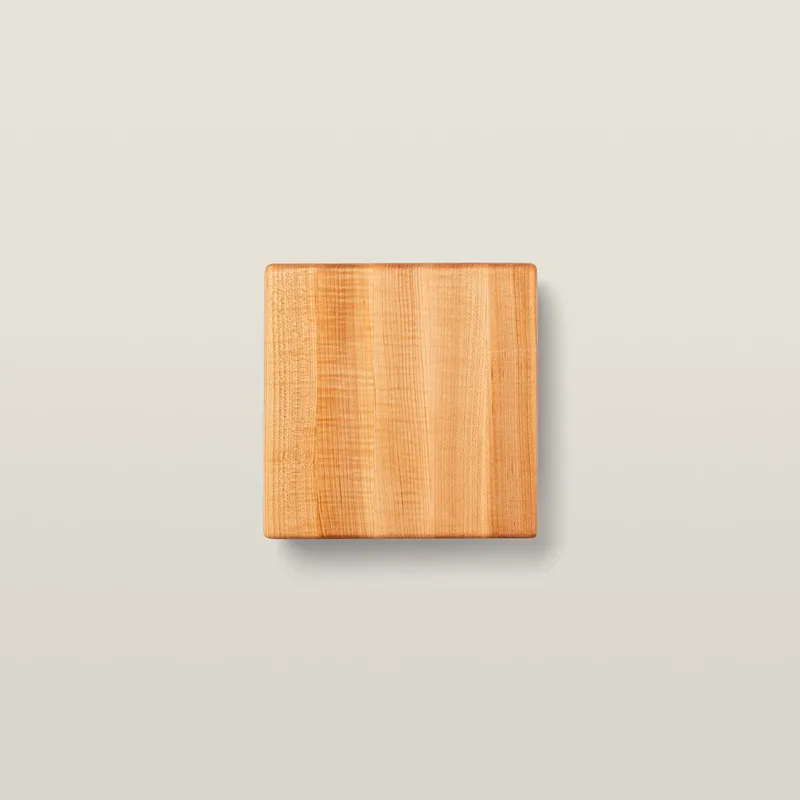 Maple Square Cutting Board With Maple Feet 1-1/2" Thick (B Series)