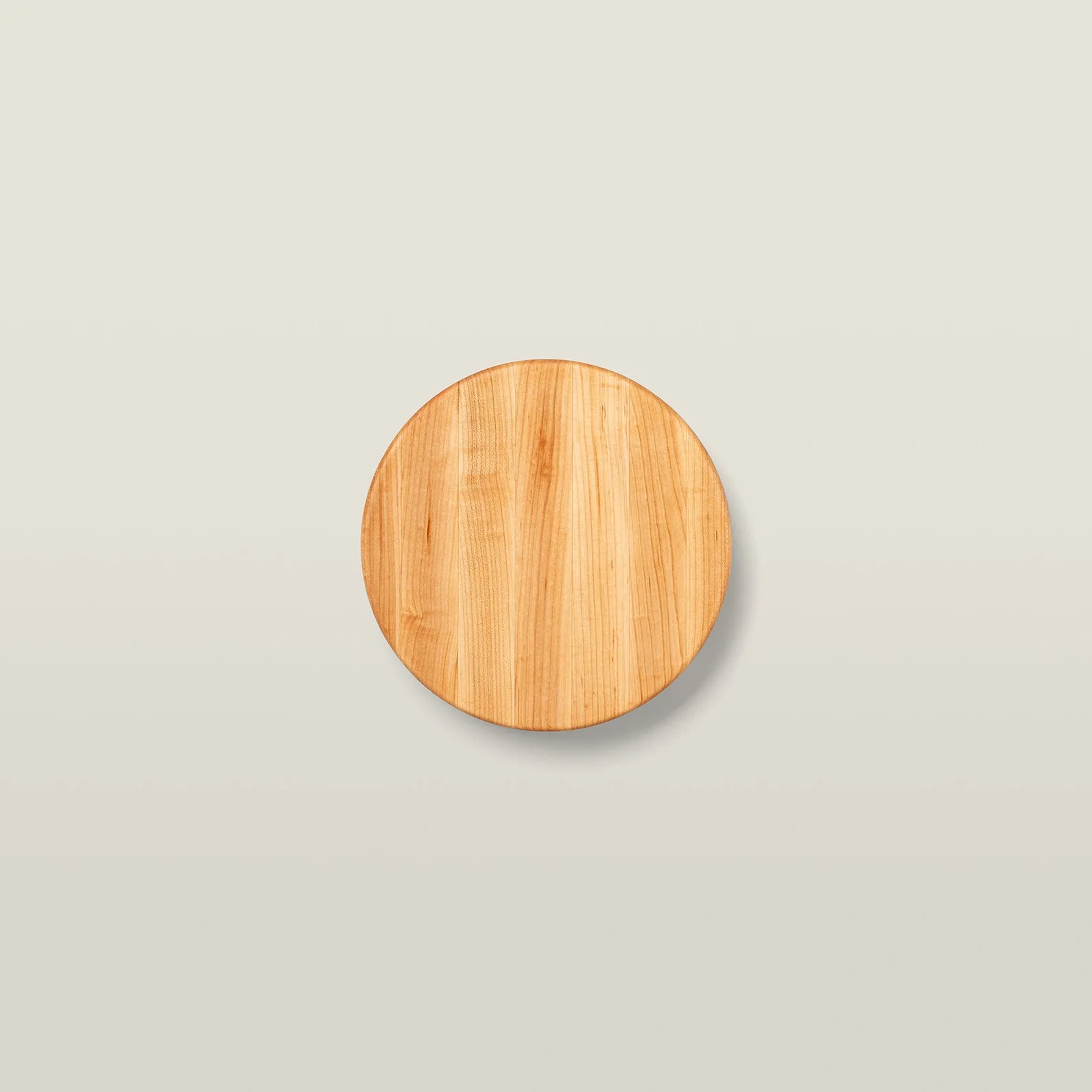 Maple Round Cutting Board With Maple Feet 1-1/2" Thick (B Series)