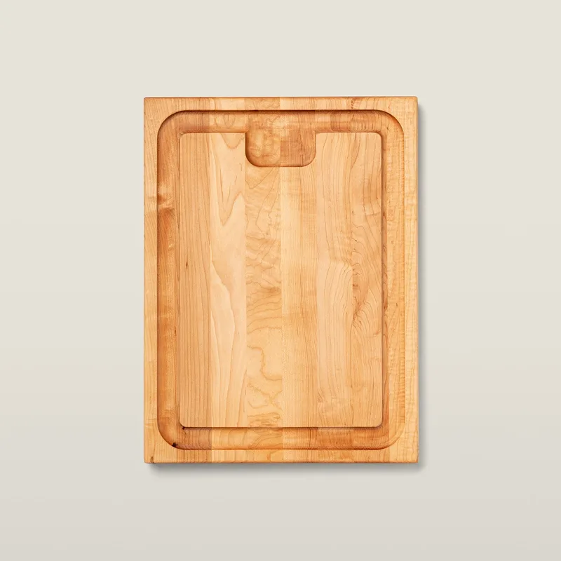 Maple AuJus Cutting Board with Sloped Juice Groove, Reversible, 1-1/2" Thick (AUJUS Series)
