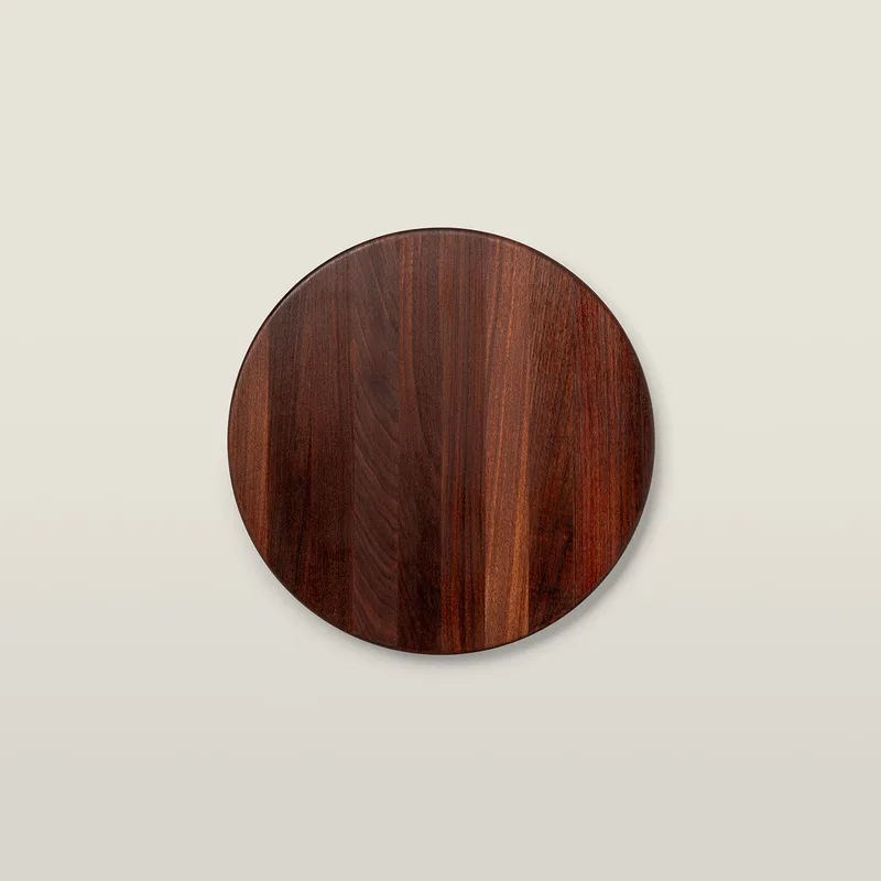 Walnut Round Cutting Board 1-1/2" Thick (R-Board Series)