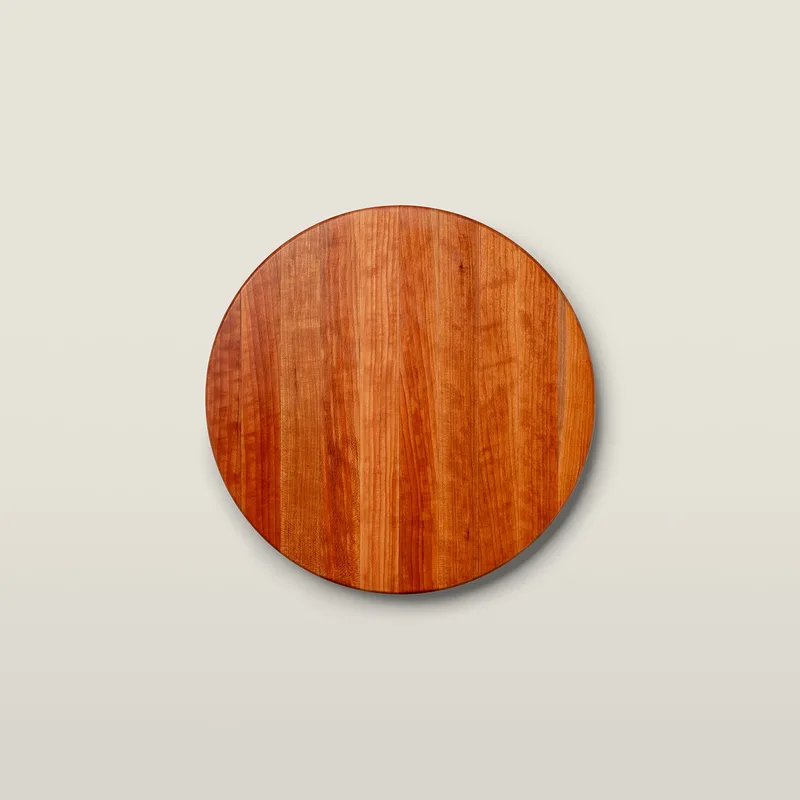 Cherry Round Cutting Board 1-1/2" Thick (R-Board Series)