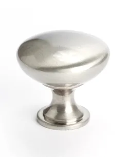 Traditional Advantage One Brushed Nickel Round Knob