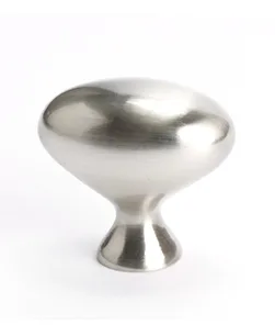 Transitional Advantage Three Brushed Nickel Oval Knob