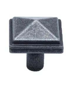 Rhapsody Weathered Iron Pyramid Knob