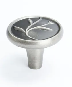 Art Nouveau Vintage Nickel Knob