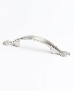 Traditional Advantage Four 3 inch CC Brushed Nickel Ringed Arch Pull