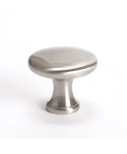 Contemporary Advantage Five Brushed Nickel Narrow Round Knob