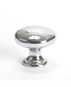 Contemporary Advantage Four Polished Chrome Wide Round Knob