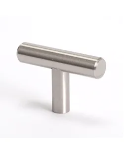 Transitional Advantage Two Brushed Nickel T-Bar Knob