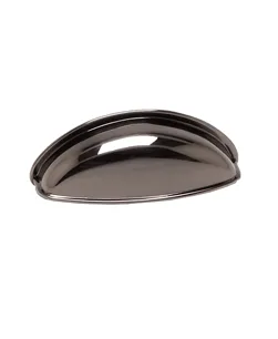 Euro Moderno 64mm CC Brushed Black Nickel Cup Pull