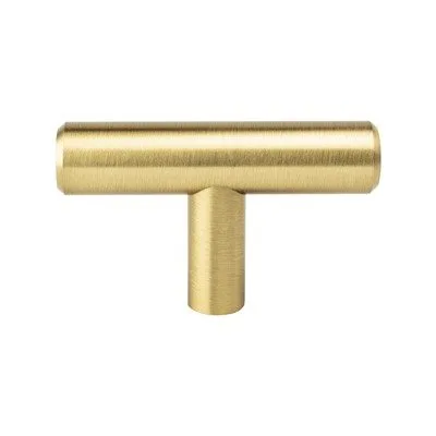 Tempo Modern Brushed Gold T-Bar Knob