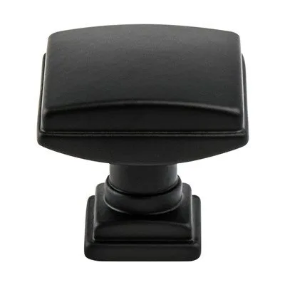 Tailored Traditional Matte Black Knob