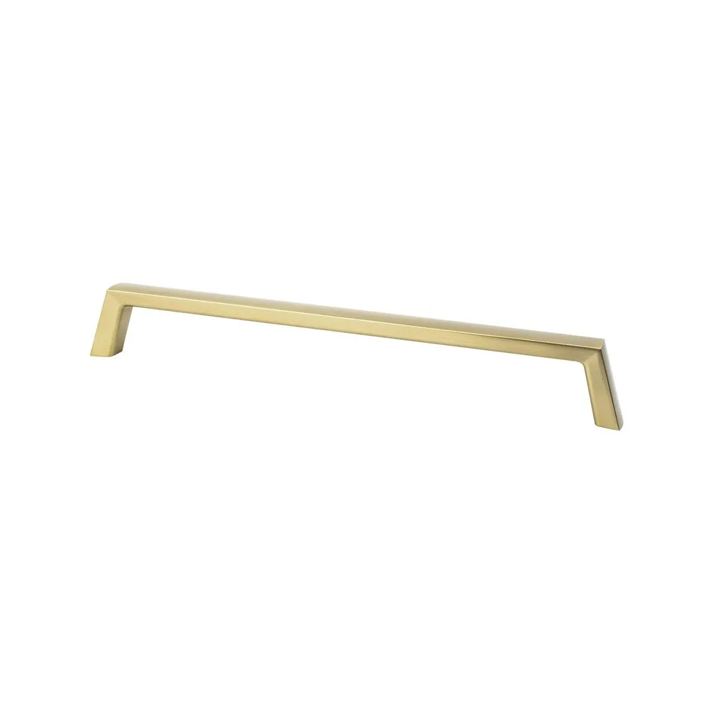 Brookridge 12in CC Modern Brushed Gold Appliance Pull
