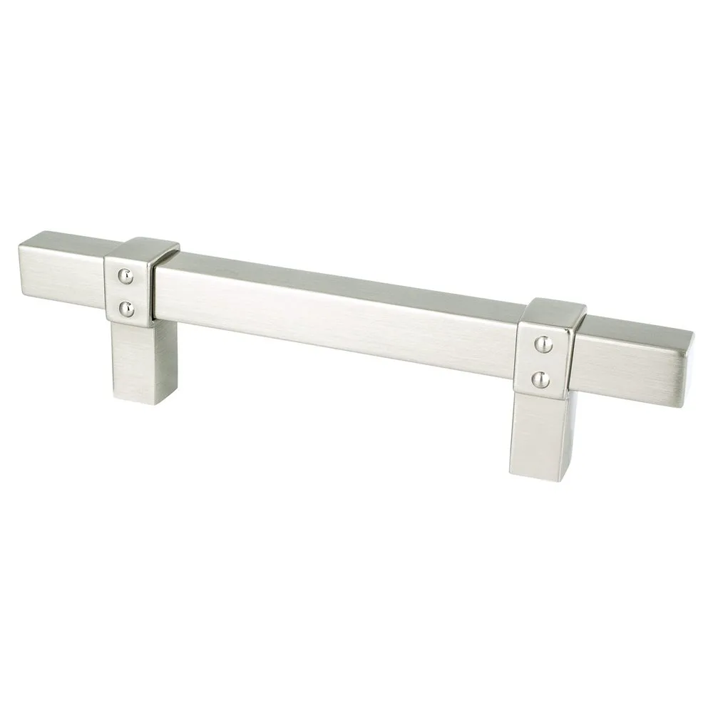 Rivet Rebel 96mm Brushed Nickel Pull