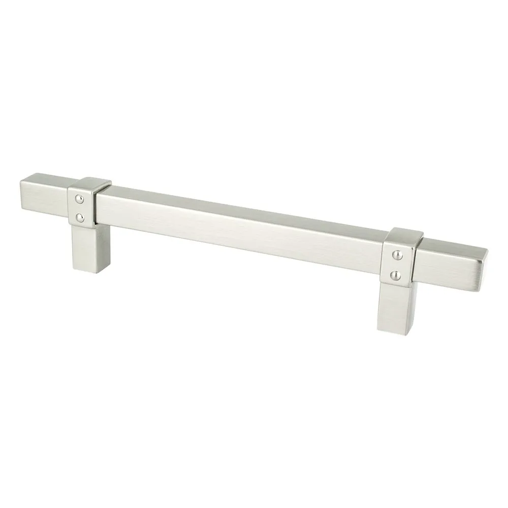 Rivet Rebel 128mm Brushed Nickel Pull