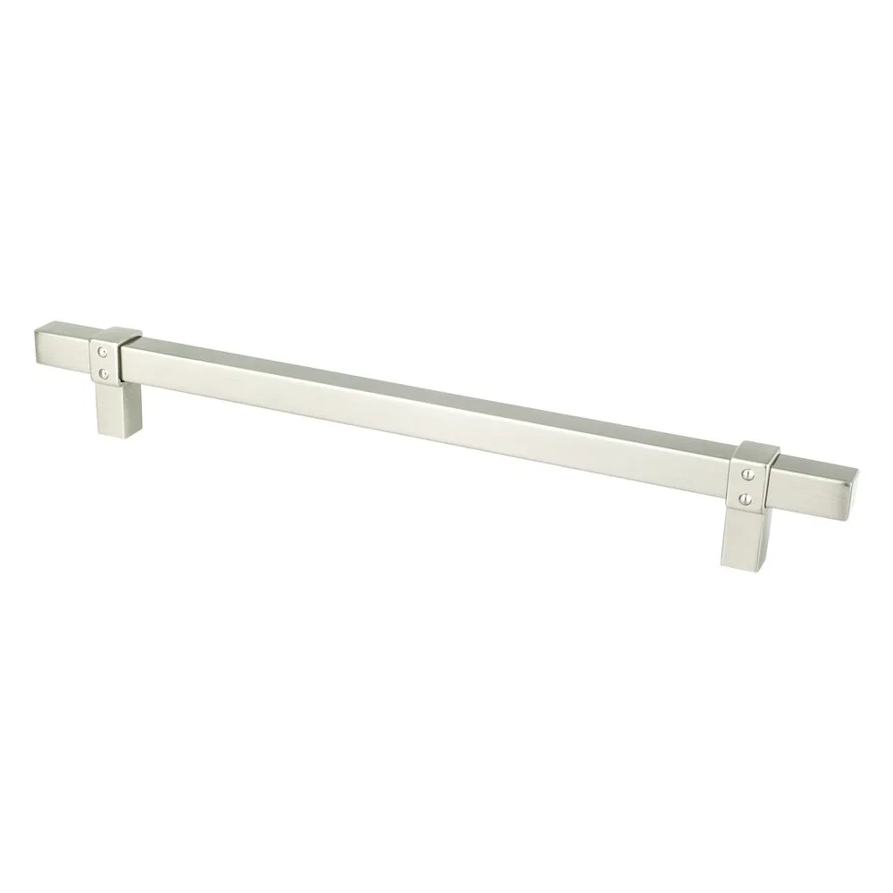 Rivet Rebel 224mm Brushed Nickel Pull
