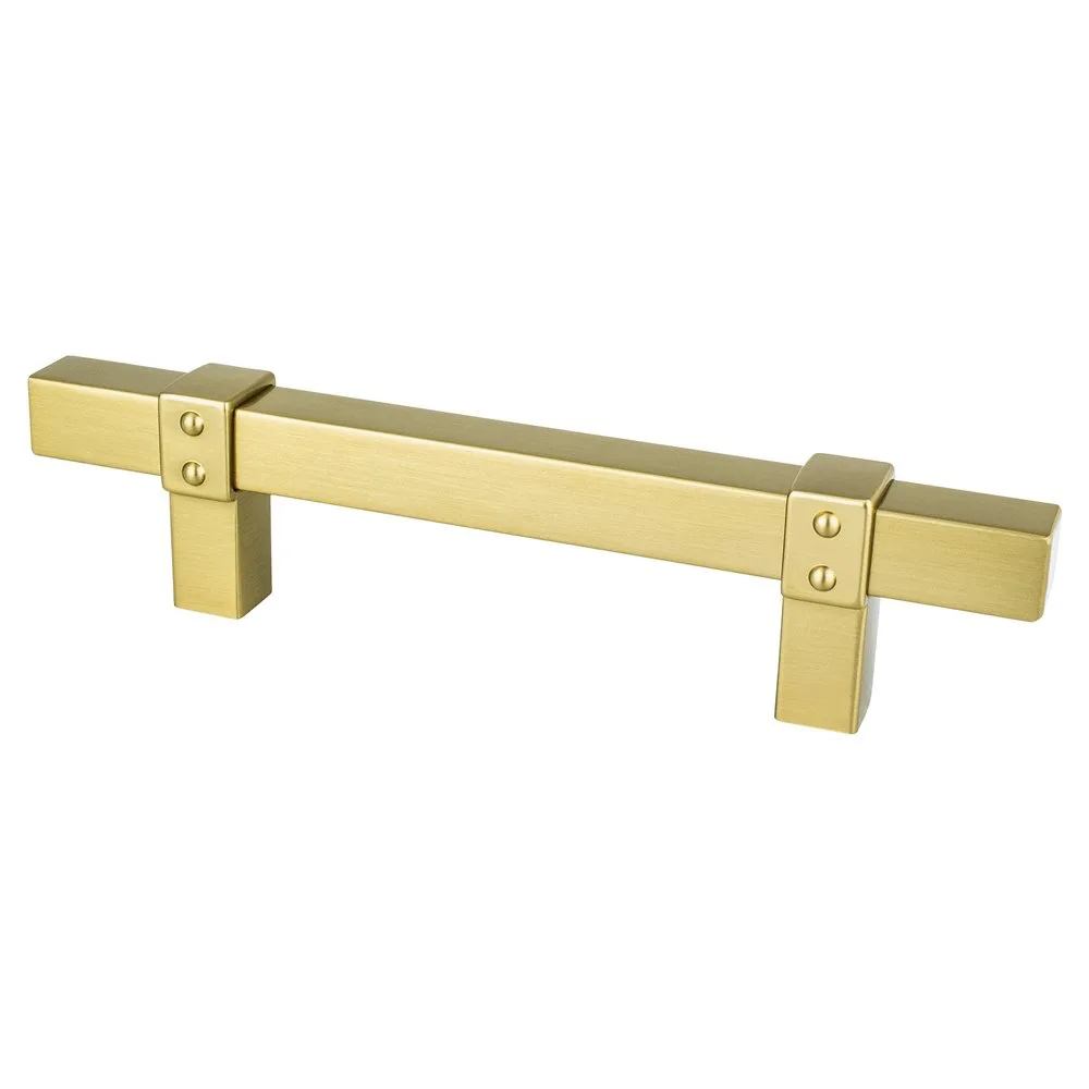 Rivet Rebel 96mm Modern Brushed Gold Pull