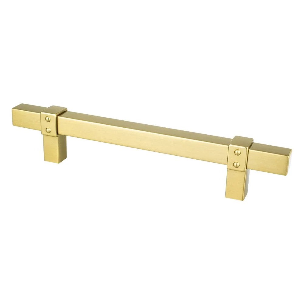 Rivet Rebel 128mm Modern Brushed Gold Pull