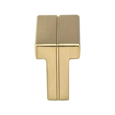 Skyline Modern Brushed Gold Knob