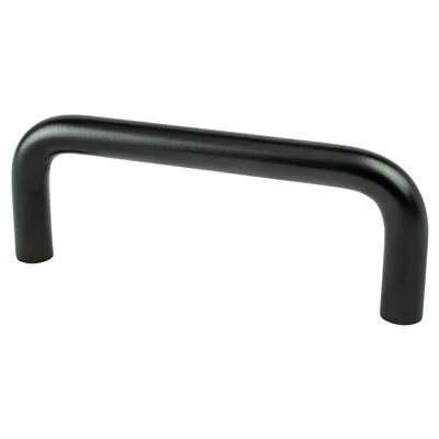 Advantage Wire Pulls 3 inch CC Matte Black Steel Wire Pull