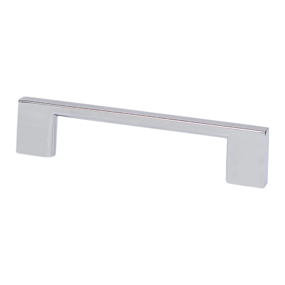 Transitional Advantage Four 96mm CC Polished Chrome Rectangle Pull