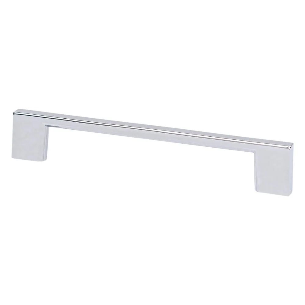 Transitional Advantage Four 128mm CC Polished Chrome Rectangle Pull