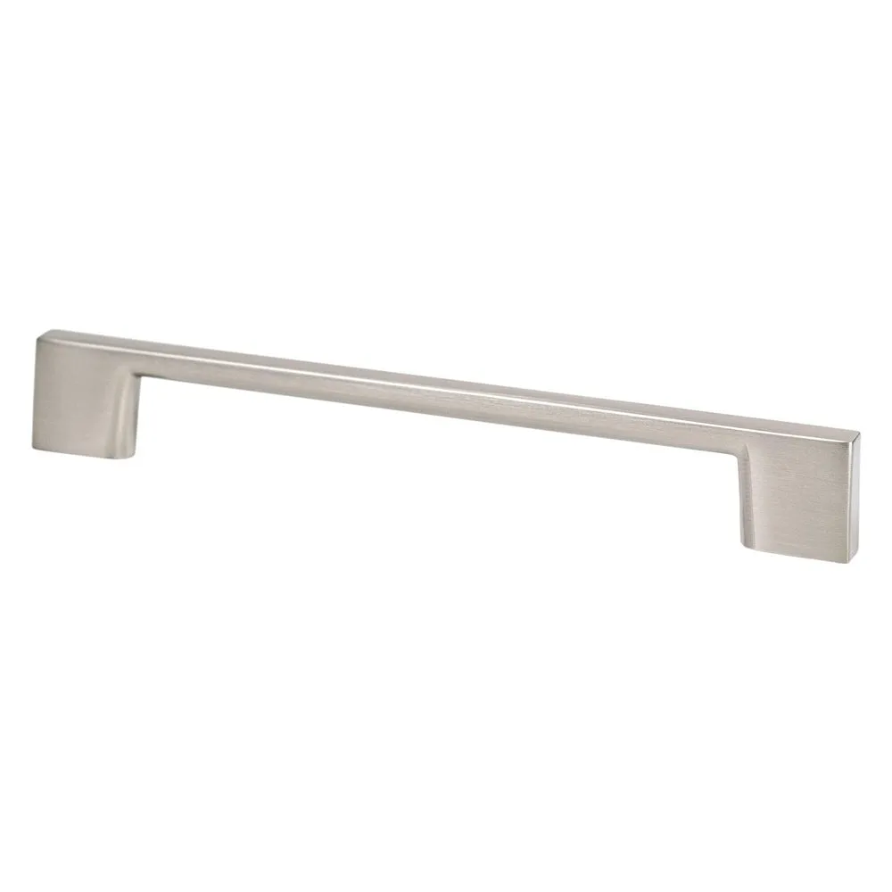 Transitional Advantage Four 160mm CC Brushed Nickel Rectangle Pull