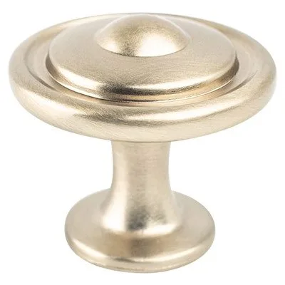 Traditional Advantage Three Champagne Button Knob
