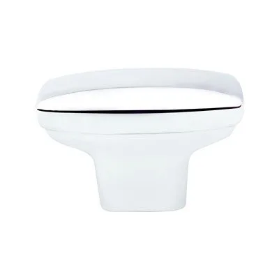 Transitional Advantage One Polished Chrome Rounded Rectangle Knob